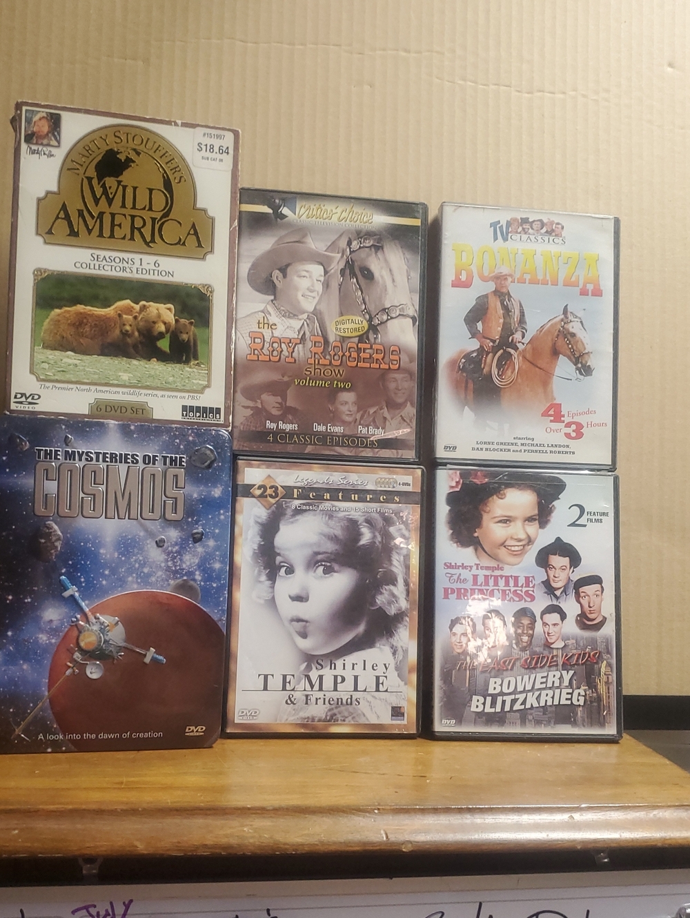 Classic DVD Movie Collection - Assorted Titles in Brown/Black Cases